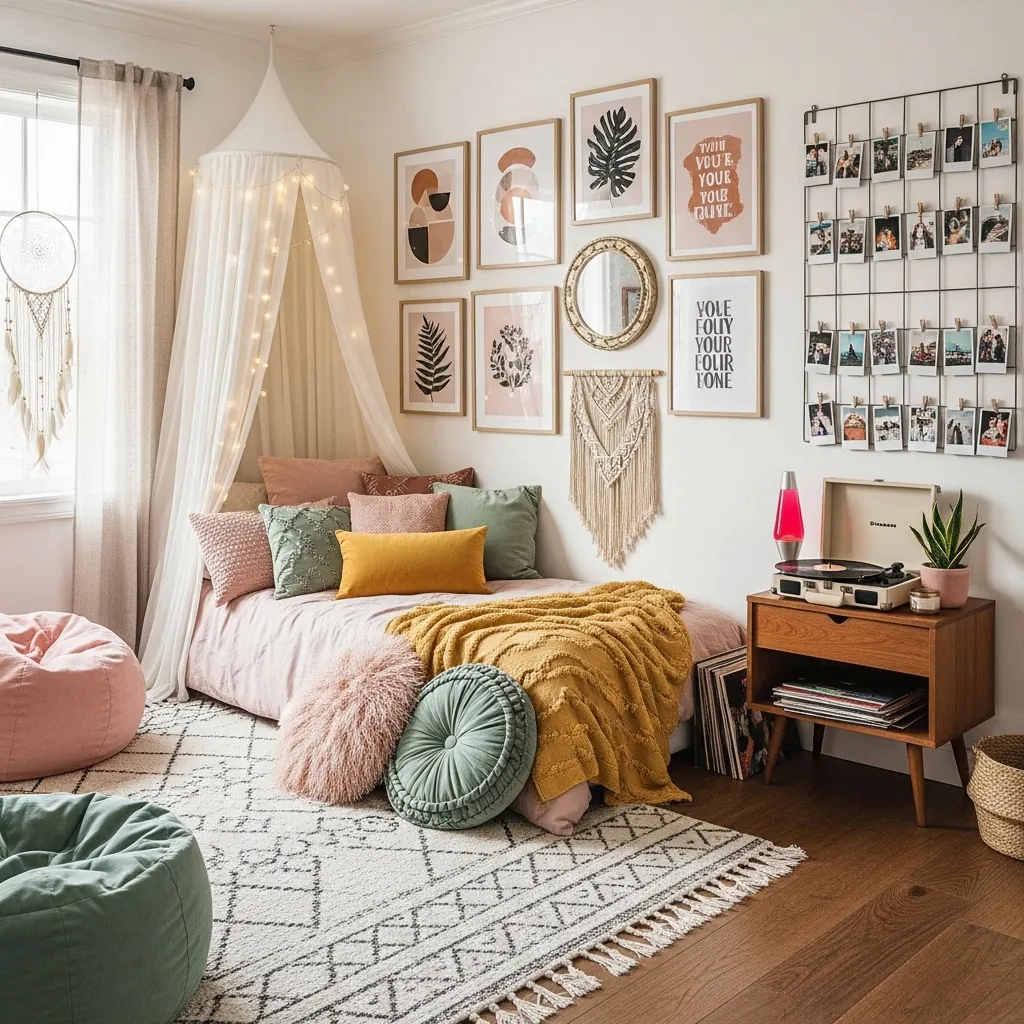 15 Trendy Teen Girl Bedroom Aesthetic Ideas for a Cute, Cozy & Stylish Space
Here are some ideas for a girls bedroom that will help create a space that feels fashionable, cozy and just right for her. These ideas cover everything, from bedroom decorations to modern cozy bedroom styles.