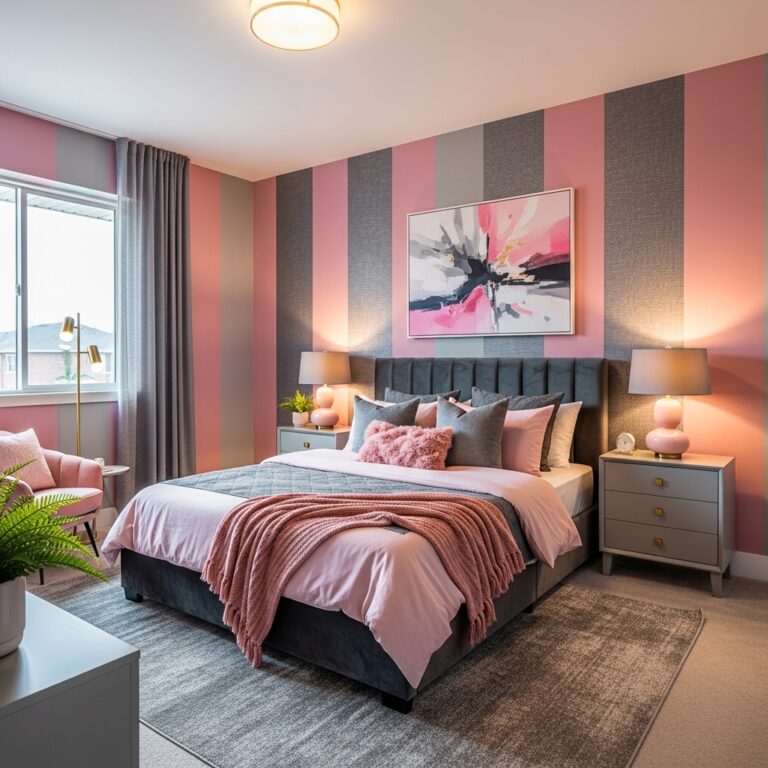 10 Bold Pink and Grey Bedroom Ideas for a Stylish and Cozy Modern Space