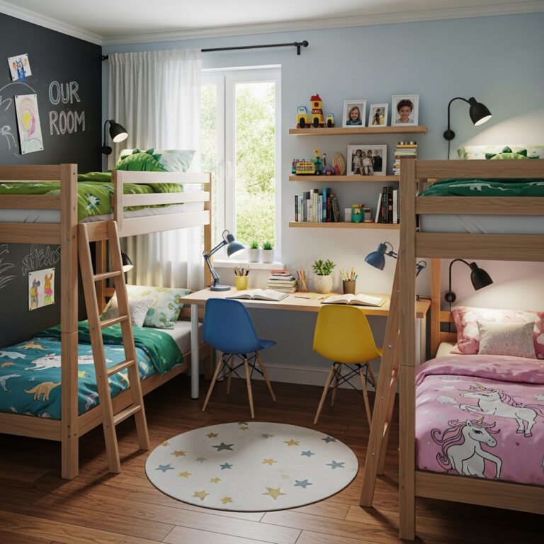 10 Shared Kids Bedroom Ideas to Create a Fun, Organized, and Space-Saving Room