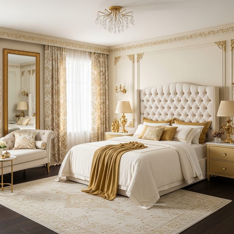 10 Cream and Gold Bedroom Ideas for a Luxurious and Elegant Look (2026 Guide)