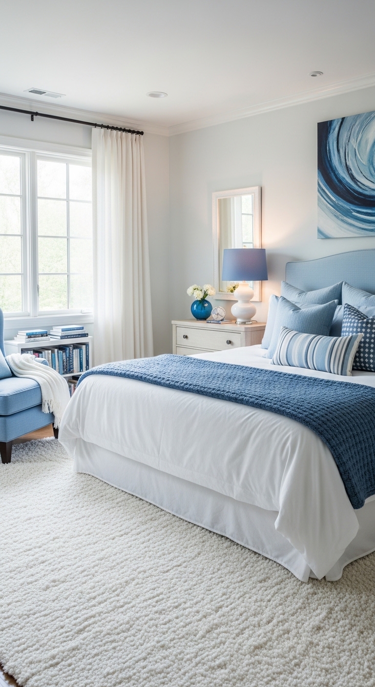 29 Blue and White Bedroom Ideas That Actually Work (With Real Tips)