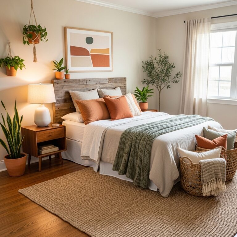 10 Earth Tone Bedroom Decor Ideas for a Warm & Natural Aesthetic