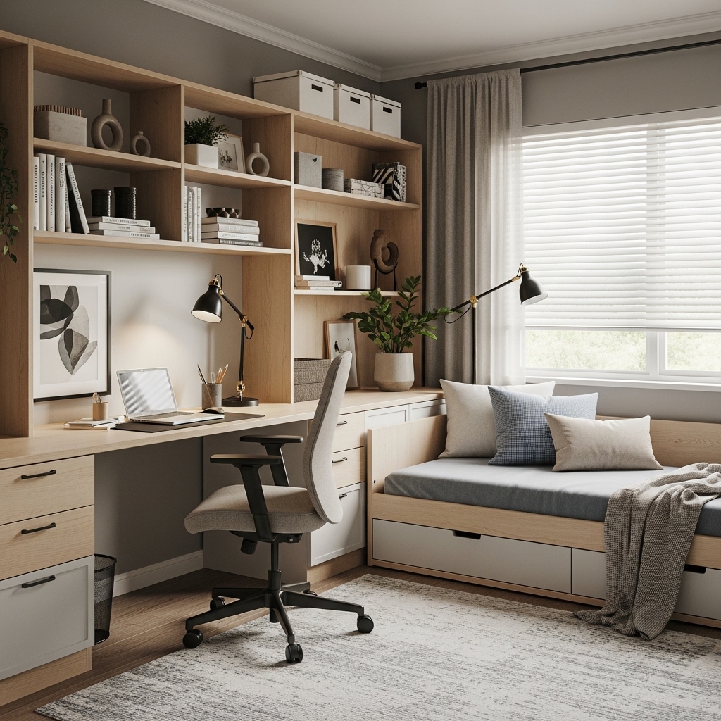 10 Best Spare Bedroom Office Ideas to Maximize Space and Productivity
These spare bedroom office ideas bring together things that work well look good and help you get things done. This way you can have a bedroom that is a great office.