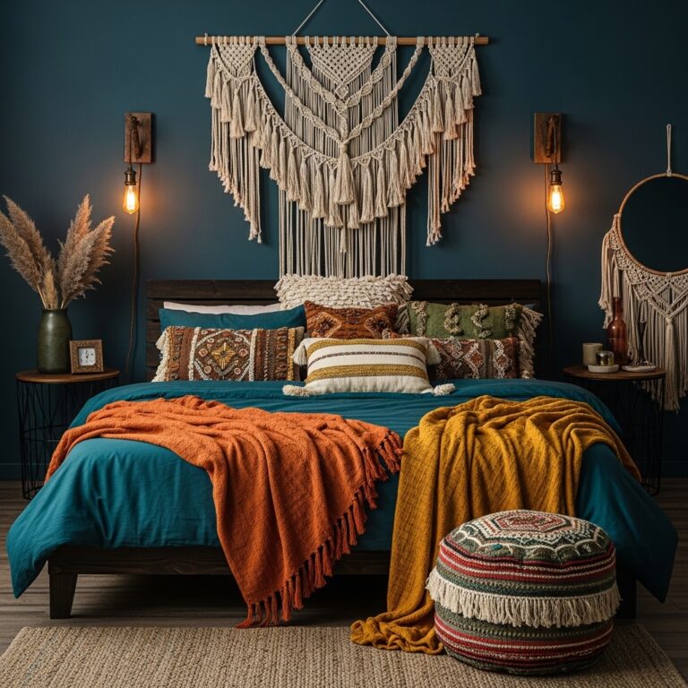 15 Moody Boho Bedroom Decor Ideas for a Cozy, Dramatic Look