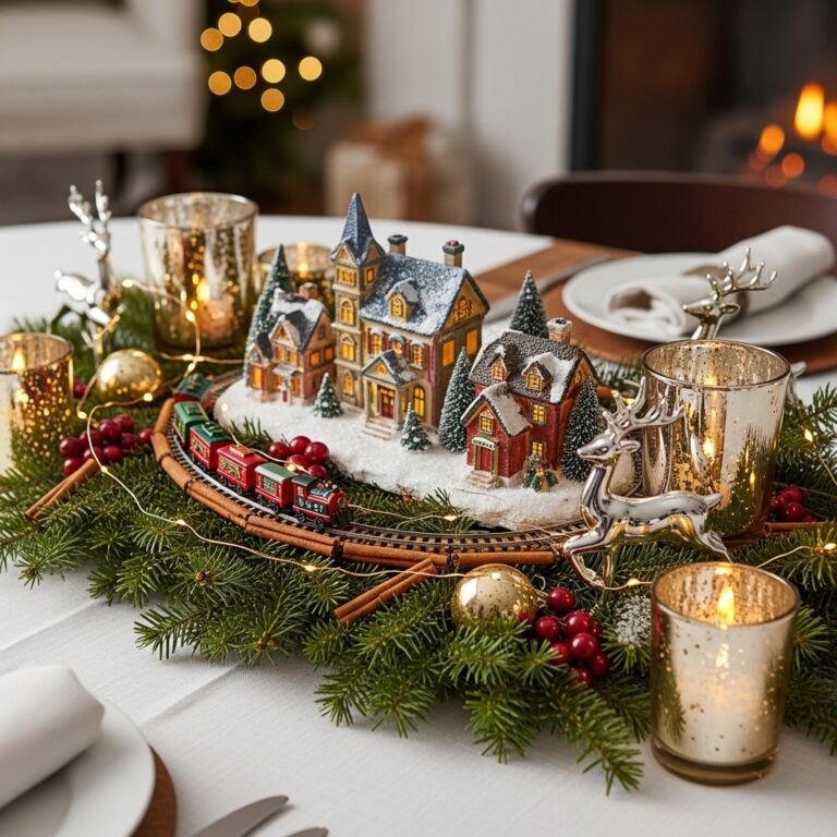 12 Creative Christmas Table Centerpieces ideas for a Magical Holiday Setup