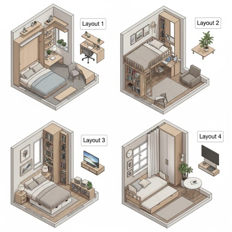 12 Genius Small Bedroom Layout Ideas That Make Tiny Rooms Look Surprisingly Bigger
