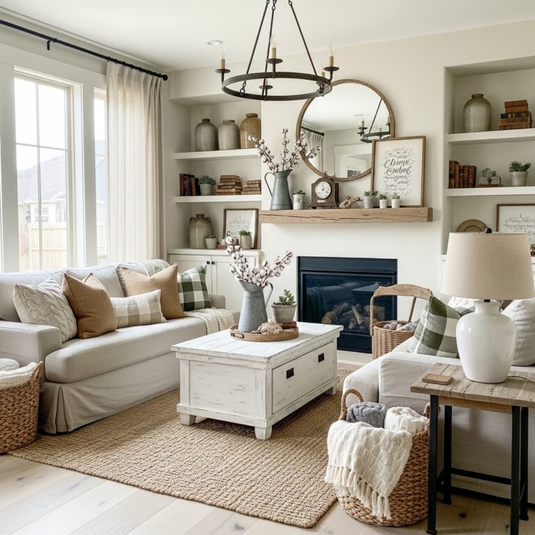 35 Farmhouse Living Room Decor Ideas to Create a Warm and Cozy Space