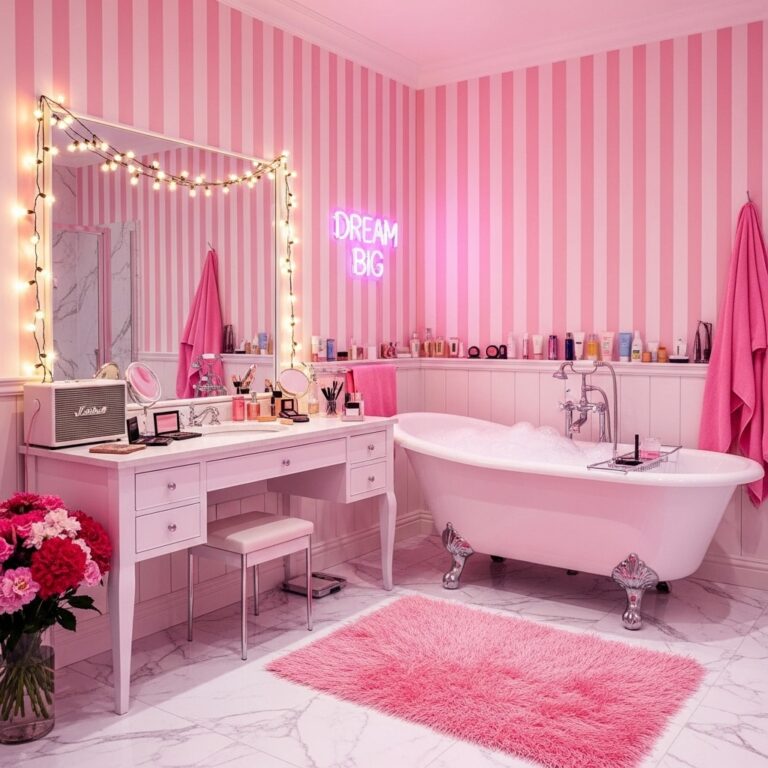 12 Teen Girl Pink Bathroom Ideas to Create a Cozy, Functional, and Personalized Space