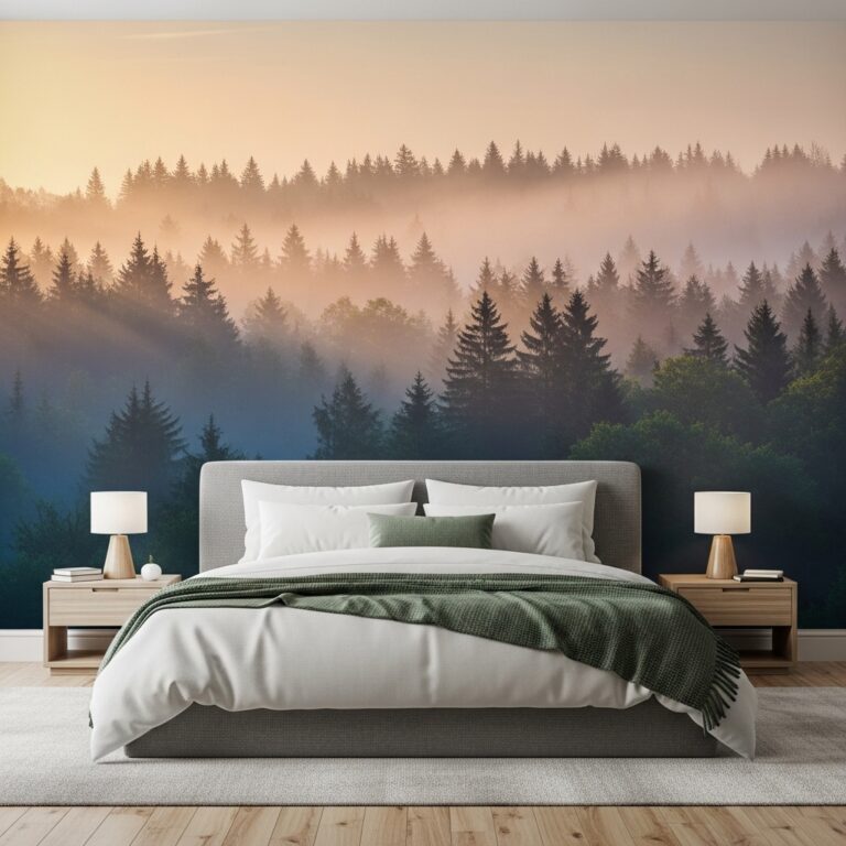 15 Wallpaper Mural Bedroom Ideas to Create a Stunning Statement Space