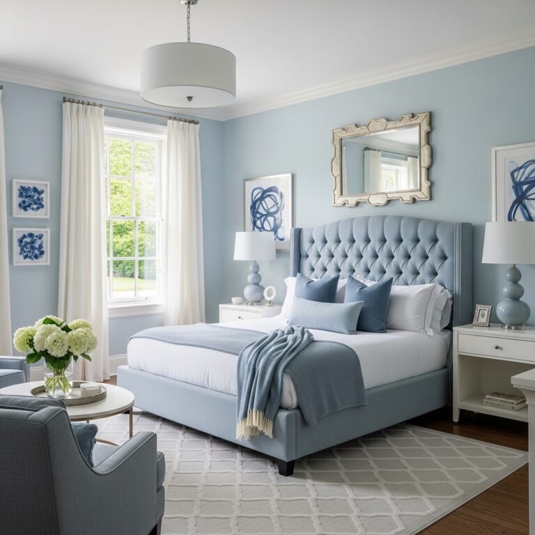 12 Stunning Powder Blue Bedroom Ideas for a Calm, Elegant & Refreshing Space