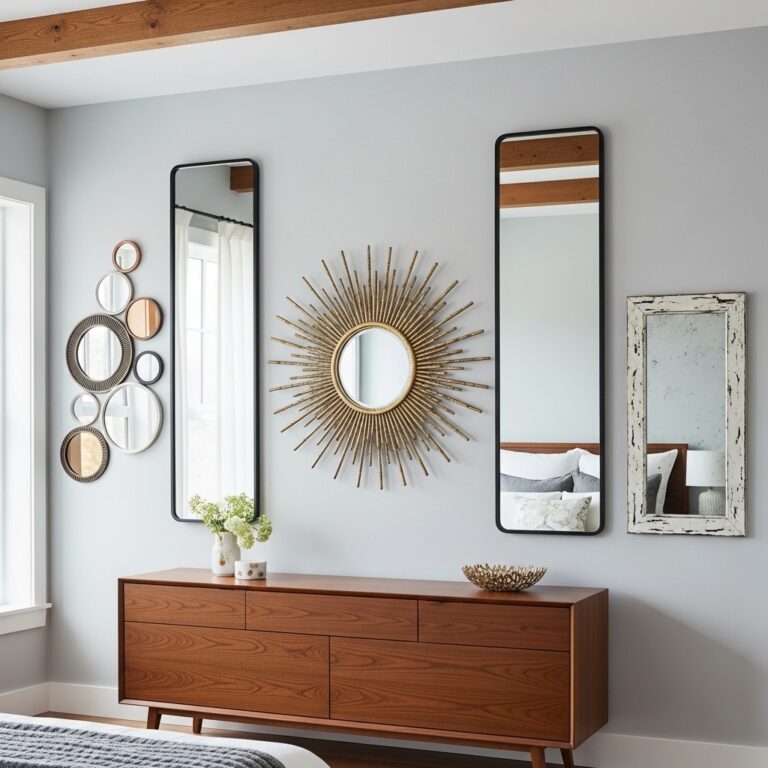 15 Best Mirror Wall Decor Ideas for Bedroom to Make Your Space Look Bigger and Stylish