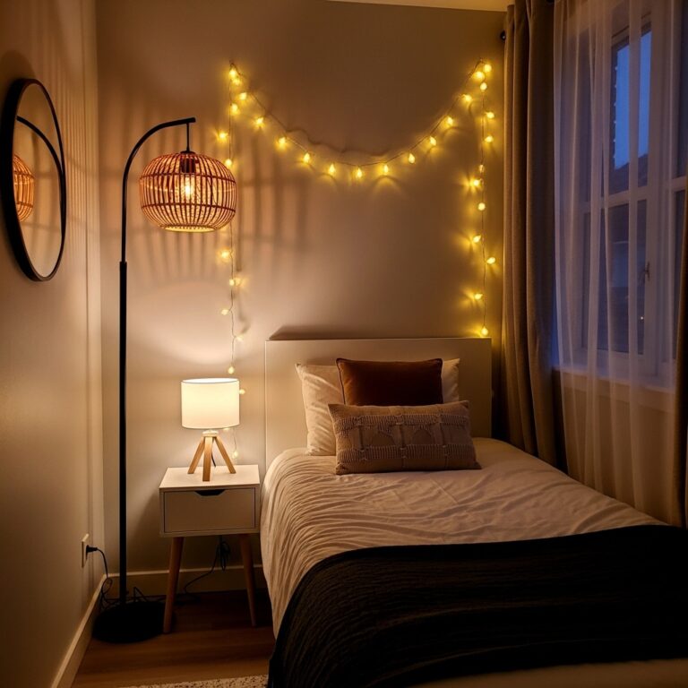 10 Small Bedroom Lighting Ideas to Make Your Space Look Bigger & Brighter