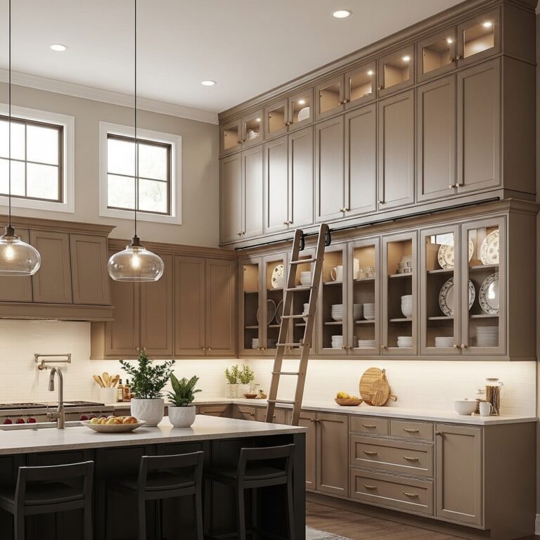 10 Kitchen Cabinets to Ceiling Ideas for a Seamless, High-End Look