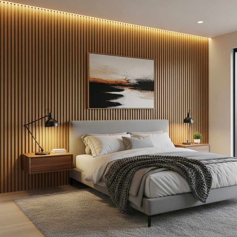 12 Unique Wood Slat Accent Wall Bedroom Ideas for a Modern and Stylish Space