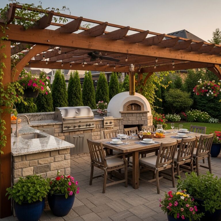 10 Backyard Kitchen Ideas That Turn Outdoor Space Into a Functional Cooking & Entertaining Zone