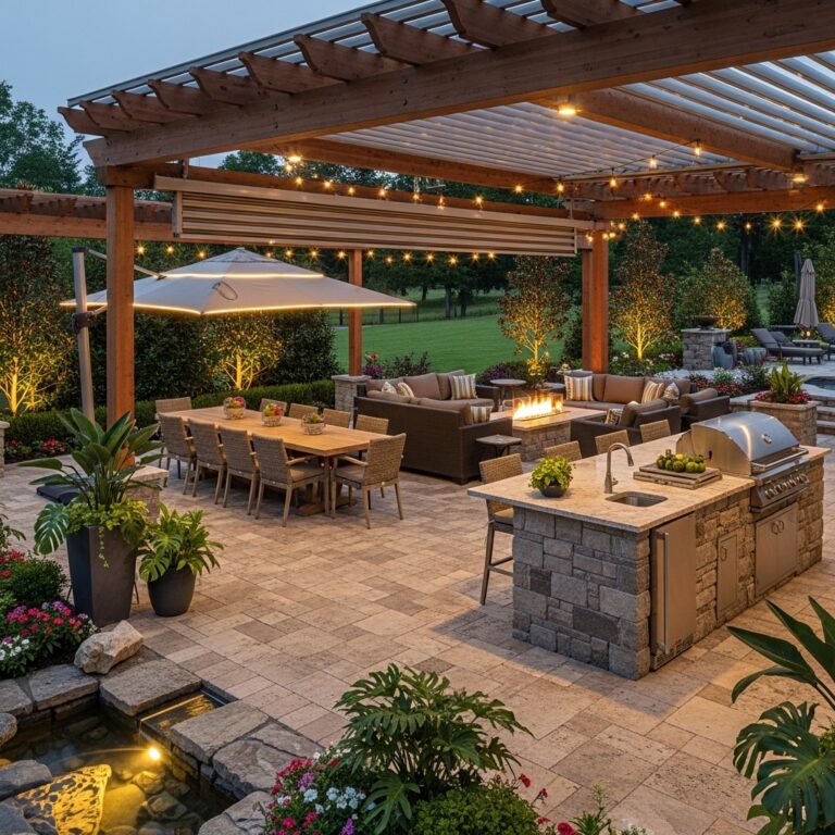 15 Large Outdoor Patio Ideas That Turn Open Space Into Functional Luxury Living