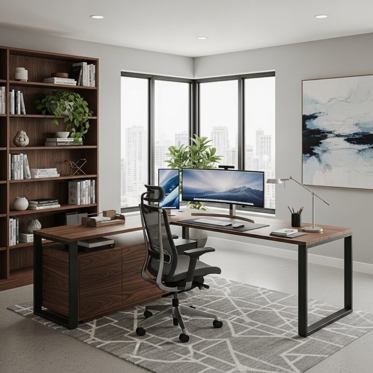 15 Modern Home Office Design Ideas That Blend Style, Comfort & Cutting-Edge Functionality
