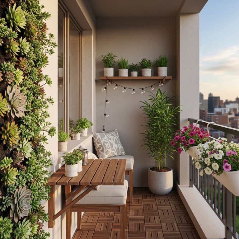 23 Small Balcony Design Ideas That Maximize Every Inch of Space