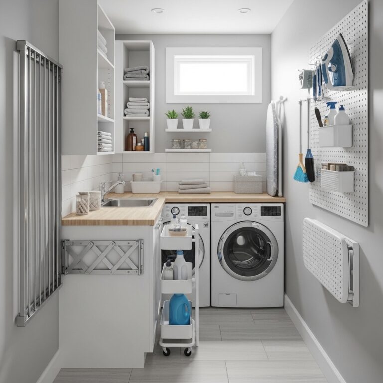 12 Small Laundry Room Ideas That Maximize Every Inch of Your Tiny Utility Space