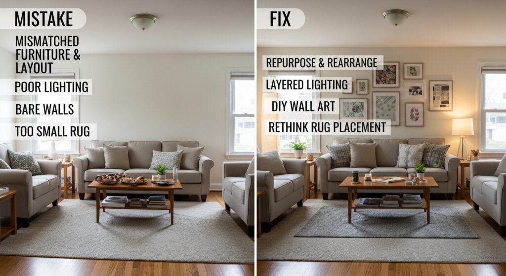 Interior Design Mistakes I Made as a Beginner & How to Fix Them Without Spending More Money