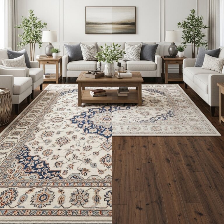 Rug vs No Rug Living Room: Designer Opinion | Floor Covering Guide | Choosing the Right Foundation