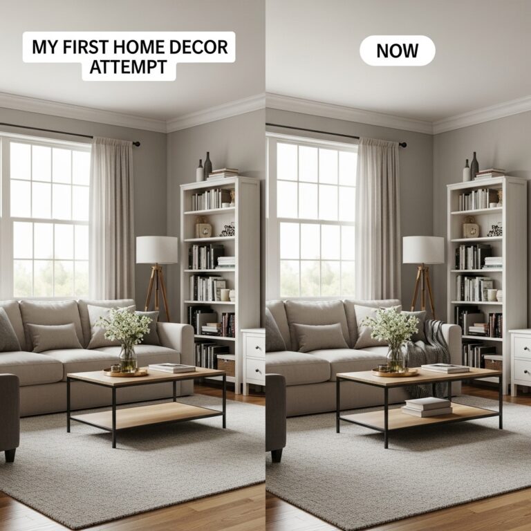 My First Home Decor Attempt vs. Now: A Side-by-Side Comparison of What Changed, What Stayed, and What Finally Worked