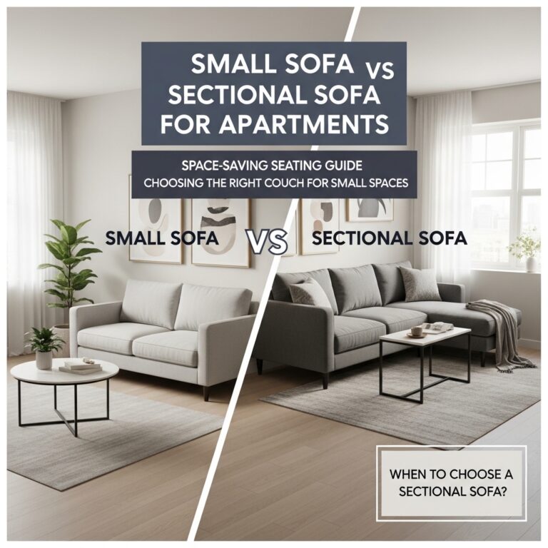 Small Sofa vs Sectional Sofa for Apartments | Space-Saving Seating Guide | Choosing the Right Couch for Small Spaces