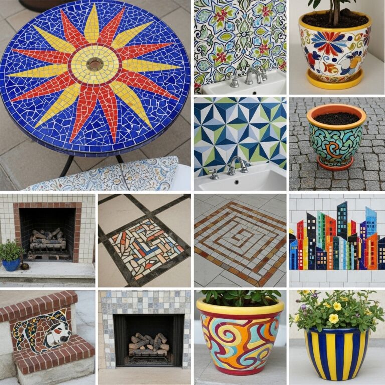 20 Ceramic Mosaic Designs That Bring Bold Color and Pattern to Every Surface