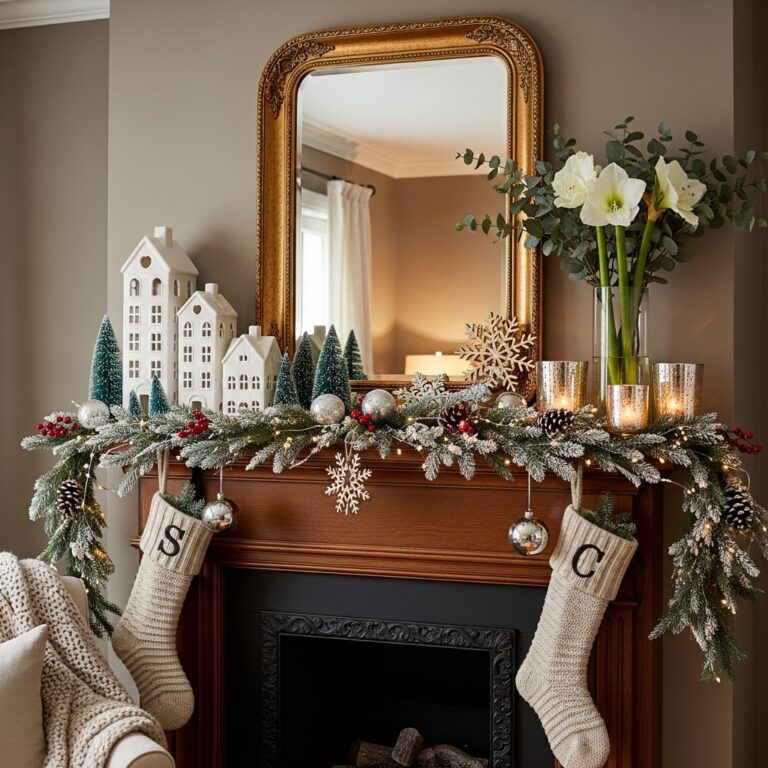 20 Winter Mantel Decor Ideas That Celebrate the Season in Style