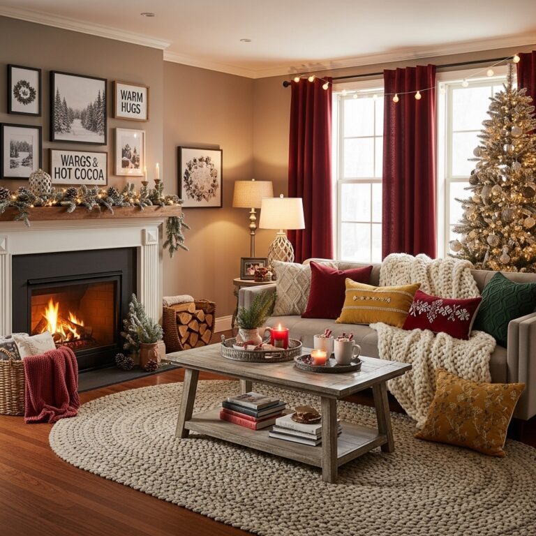 20 Winter Living Room Decor Ideas That Create a Warm Gathering Space