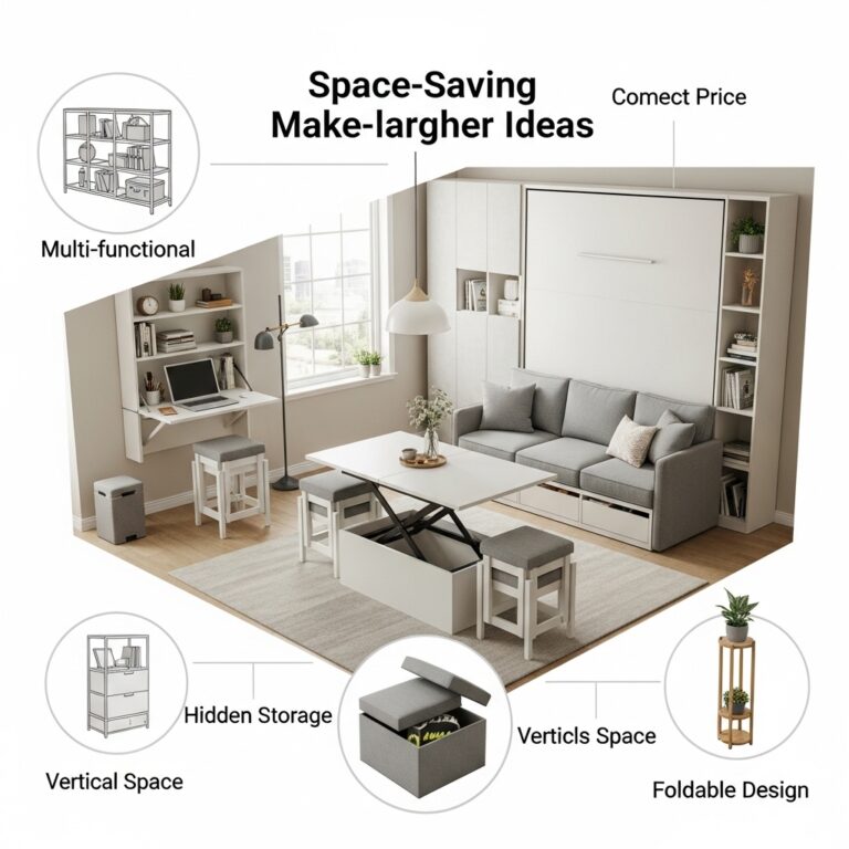 20 Space-Saving Furniture Ideas That Make Small Rooms Feel Large