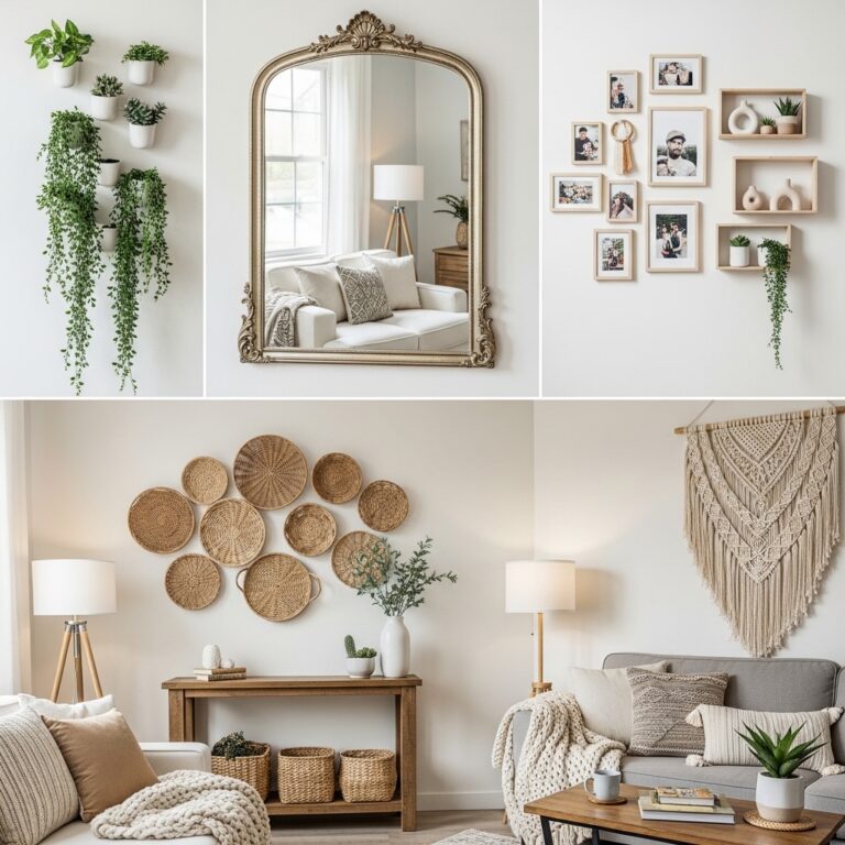 How to Decorate Blank Walls Without Artwork | Wall Decor Alternatives | Creative Wall Filling Ideas
