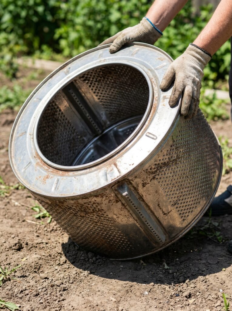 5. Create a Fire Pit from a Washer Drum