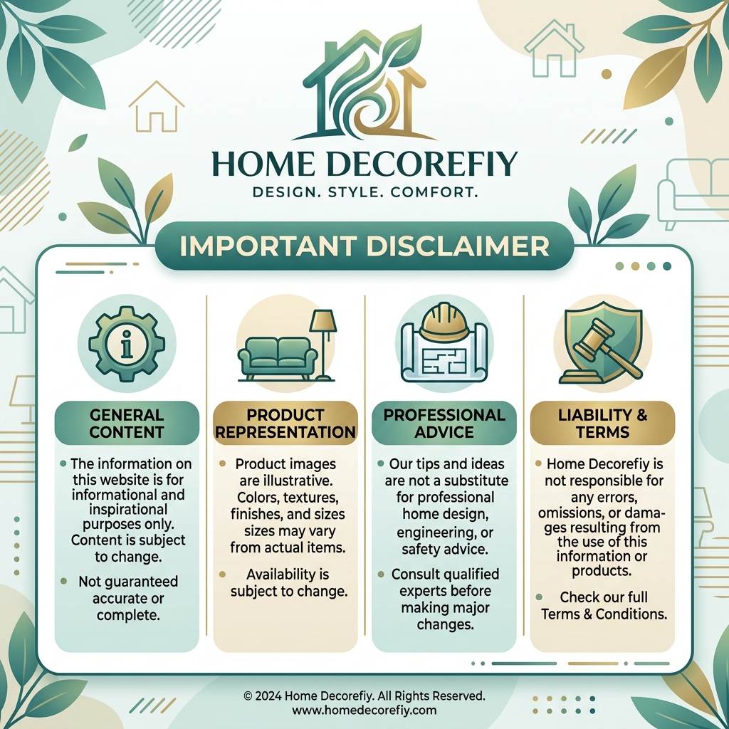 Disclaimer — Home Decorefiy
