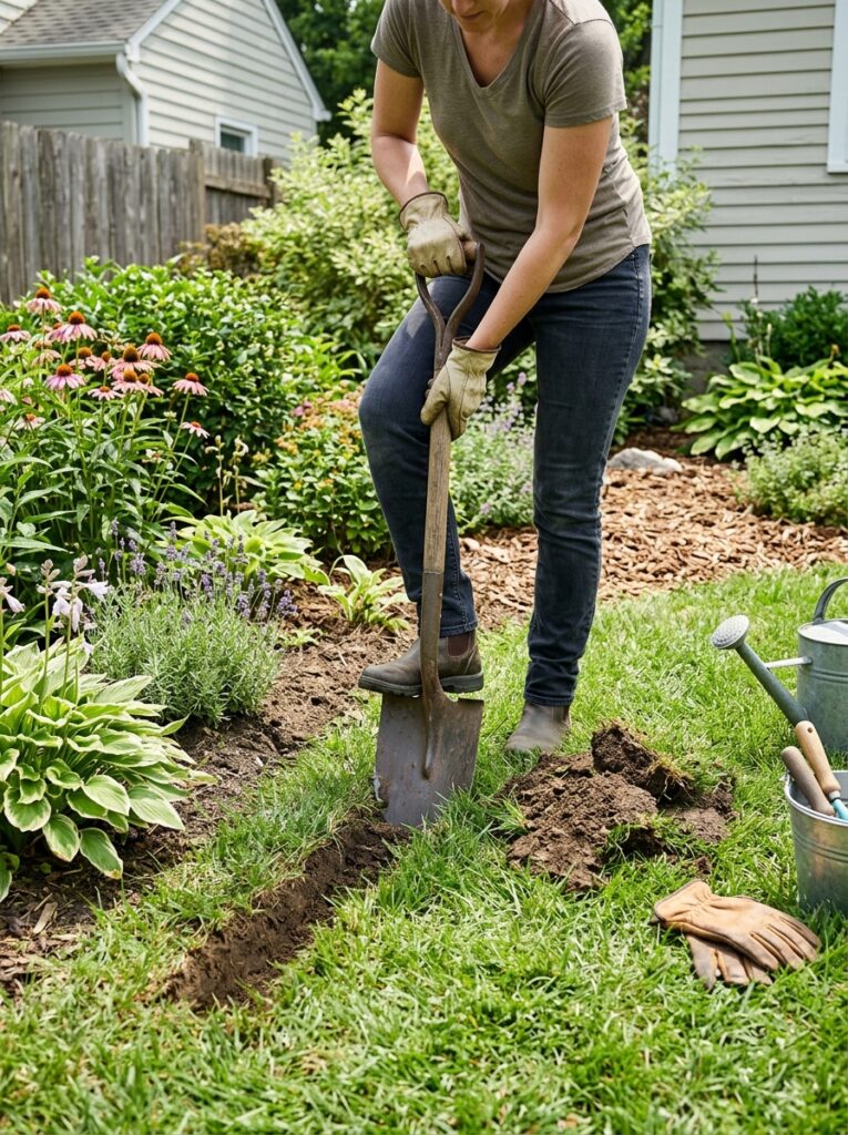 9. Edge Beds with a Spade for Free