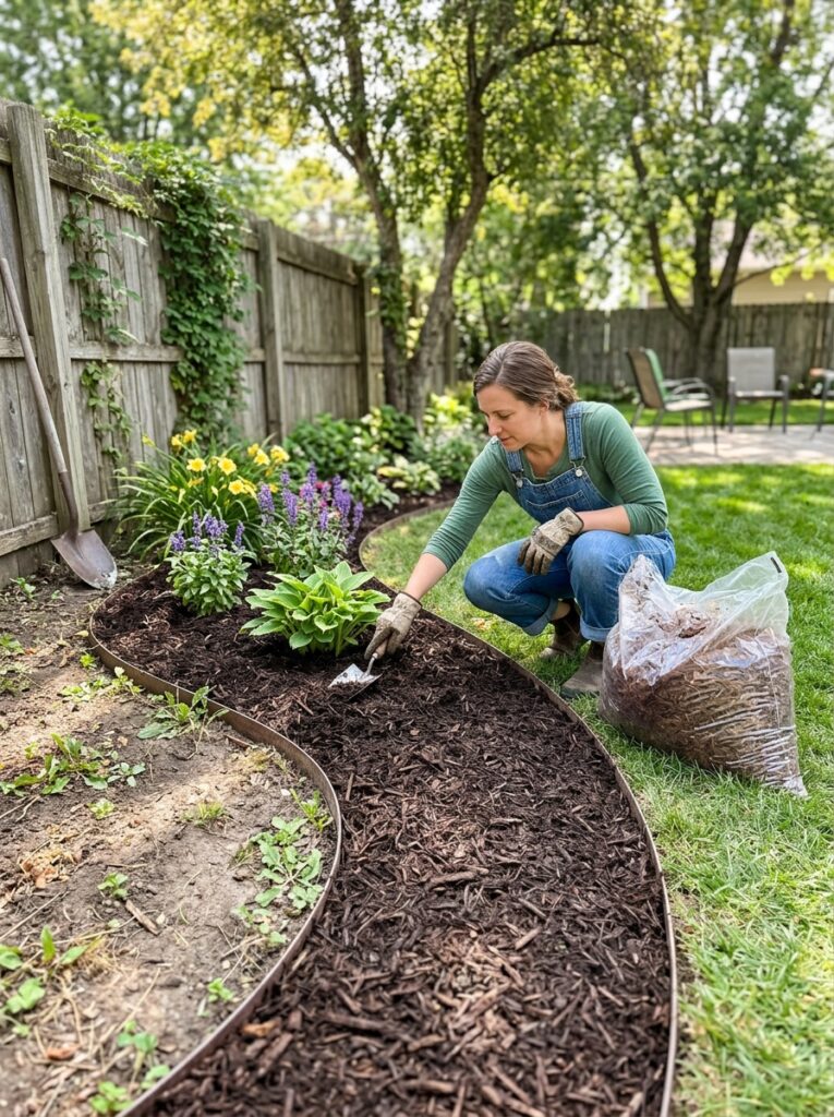 3. Use Mulch to Instantly Polish Garden Beds