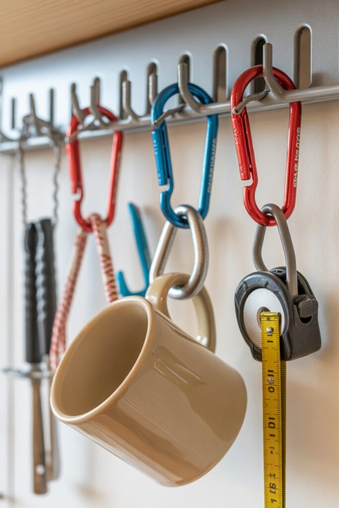 30. Use Carabiners to Hang Tools or Mugs