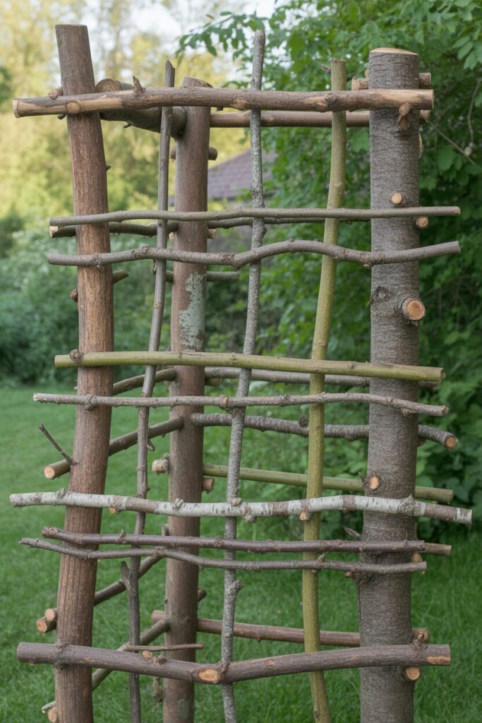 34. Build a Trellis from Fallen Branches