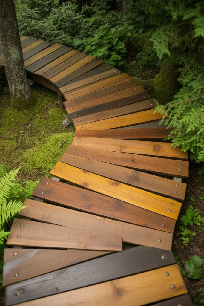 28. Build a Cedar Plank Pathway