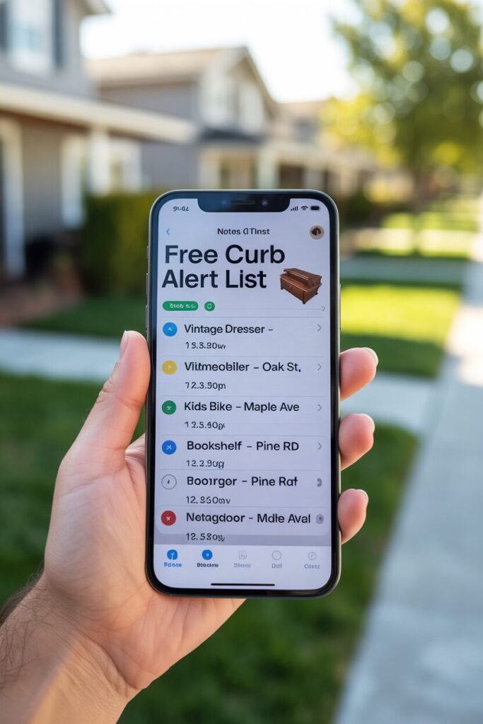 45. Keep a "Free" Curb Alert List on Your Phone