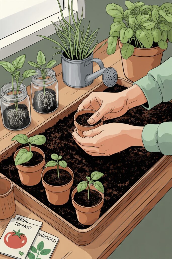 2. Start Plants from Seeds or Cuttings